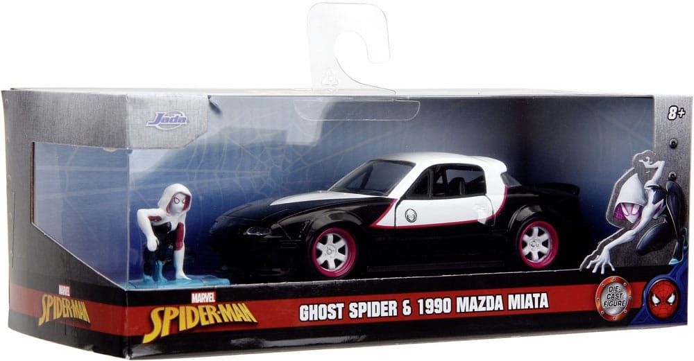 Marvel Kov. Models 1/32 Ghost-Spider 1990 Miata Display (6) Jada Toys