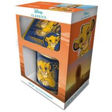 Disney Hrnek, Podtácky and Keychain Set The Lion King Simba