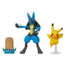 Pokémon Battle Figure Set Figure 3-Pack Pikachu, Omanyte, Lucario Jazwares