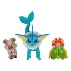 Pokémon Battle Figure Set Figure 3-Pack Rockruff, Bellossom, Vaporeon Jazwares