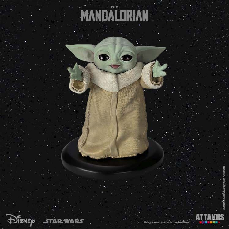 Star Wars: The Mandalorian Classic Kolekce Soška 1/5 Grogu Happy 10 cm Attakus