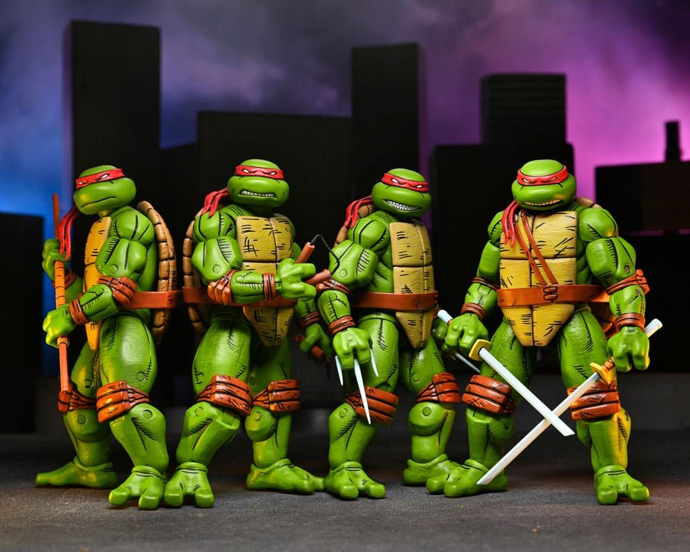 Teenage Mutant Ninja Turtles (Mirage Comics) Akční Figures 4-Pack Leonardo, Raphael, Michelangelo, & Donatello 18 cm NECA