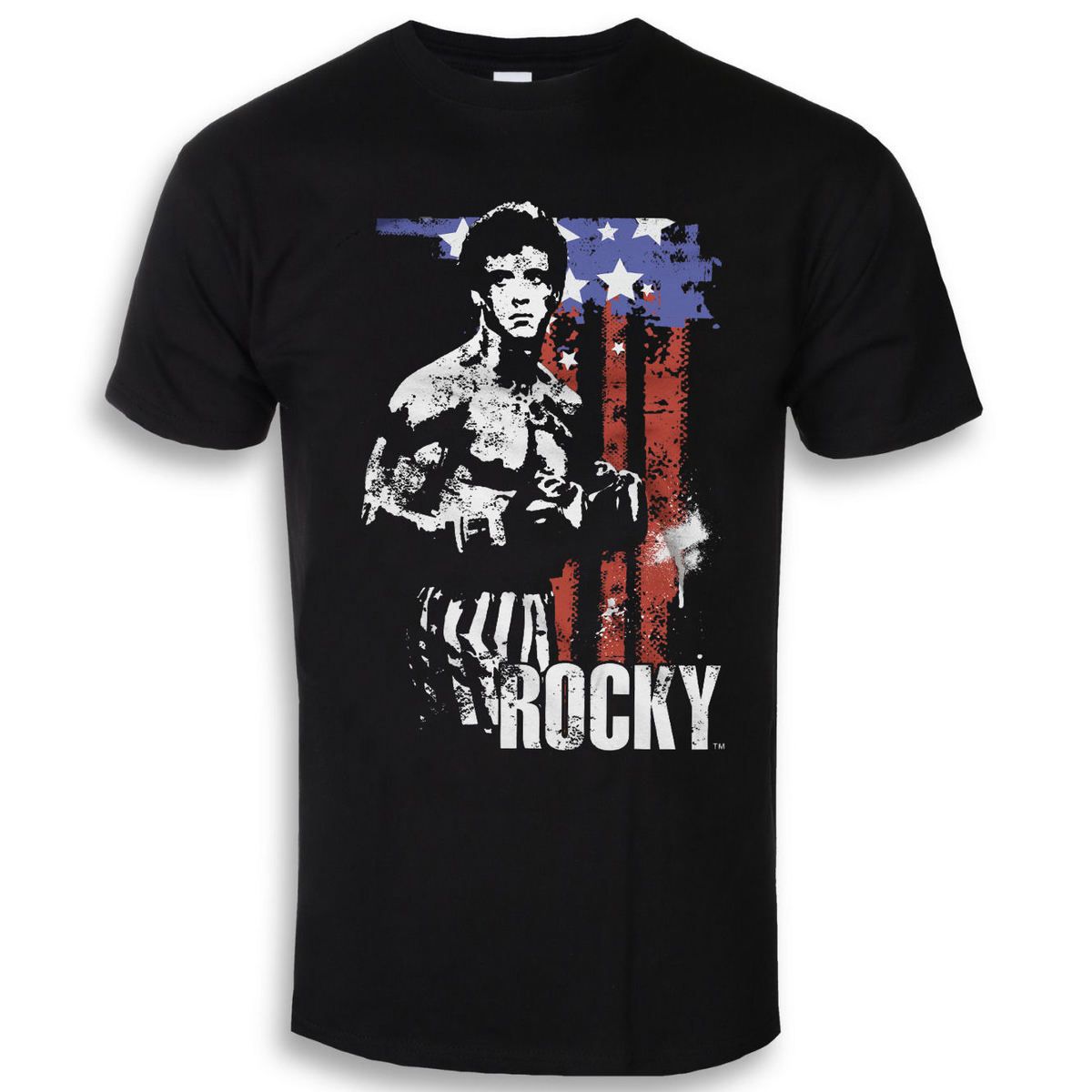 Rocky IV pánské tričko American Flag L Hybris