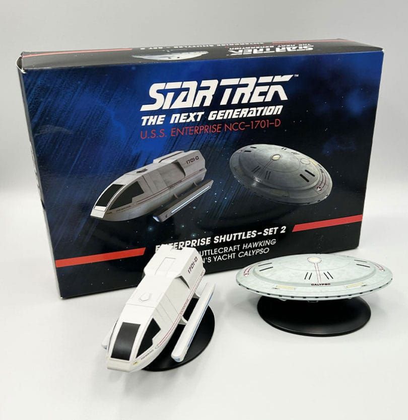 Star Trek Generations Starships Kov. Mini Replicas Shuttle Hawking & Capt Yacht 13 cm Eaglemoss Publications Ltd.