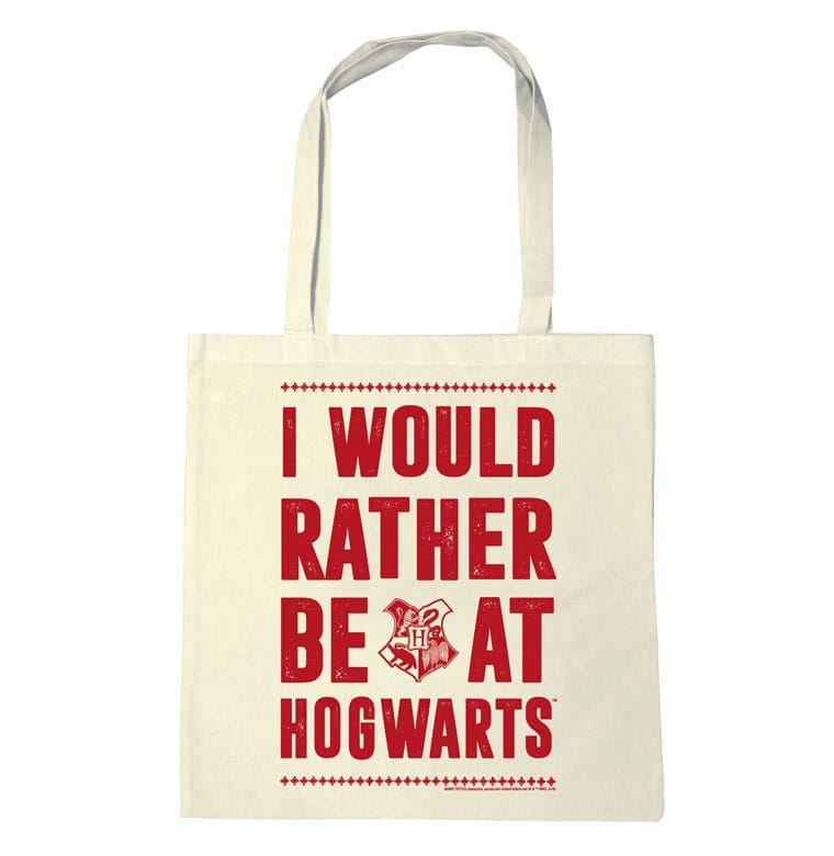 Harry Potter Tote Bag I Would Rather Be At Bradavice Logoshirt
