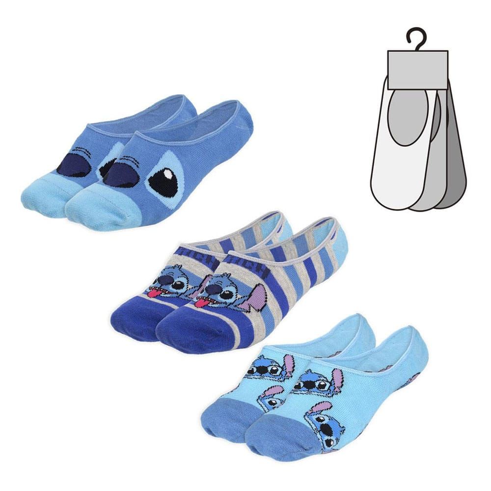 Lilo & Stitch Ankle socks 3-packs Stitch Faces assortment (6) Cerdá