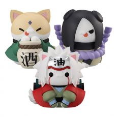 Naruto Shippuden Mega Cat Project Trading Figures Nyanto! The Big Nyaruto Series The Sannin Set 10 cm (With Gift)