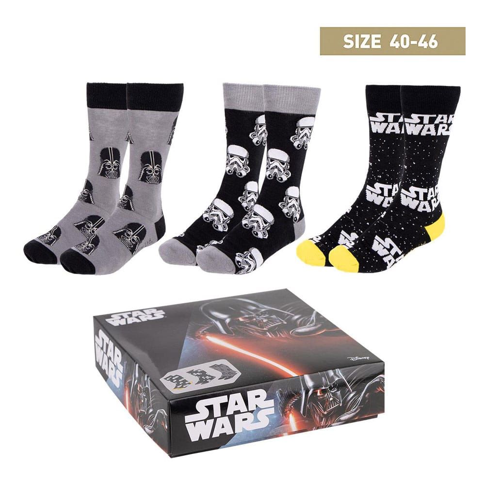 Star Wars Ponožky 3-Pack 40-46 Cerdá