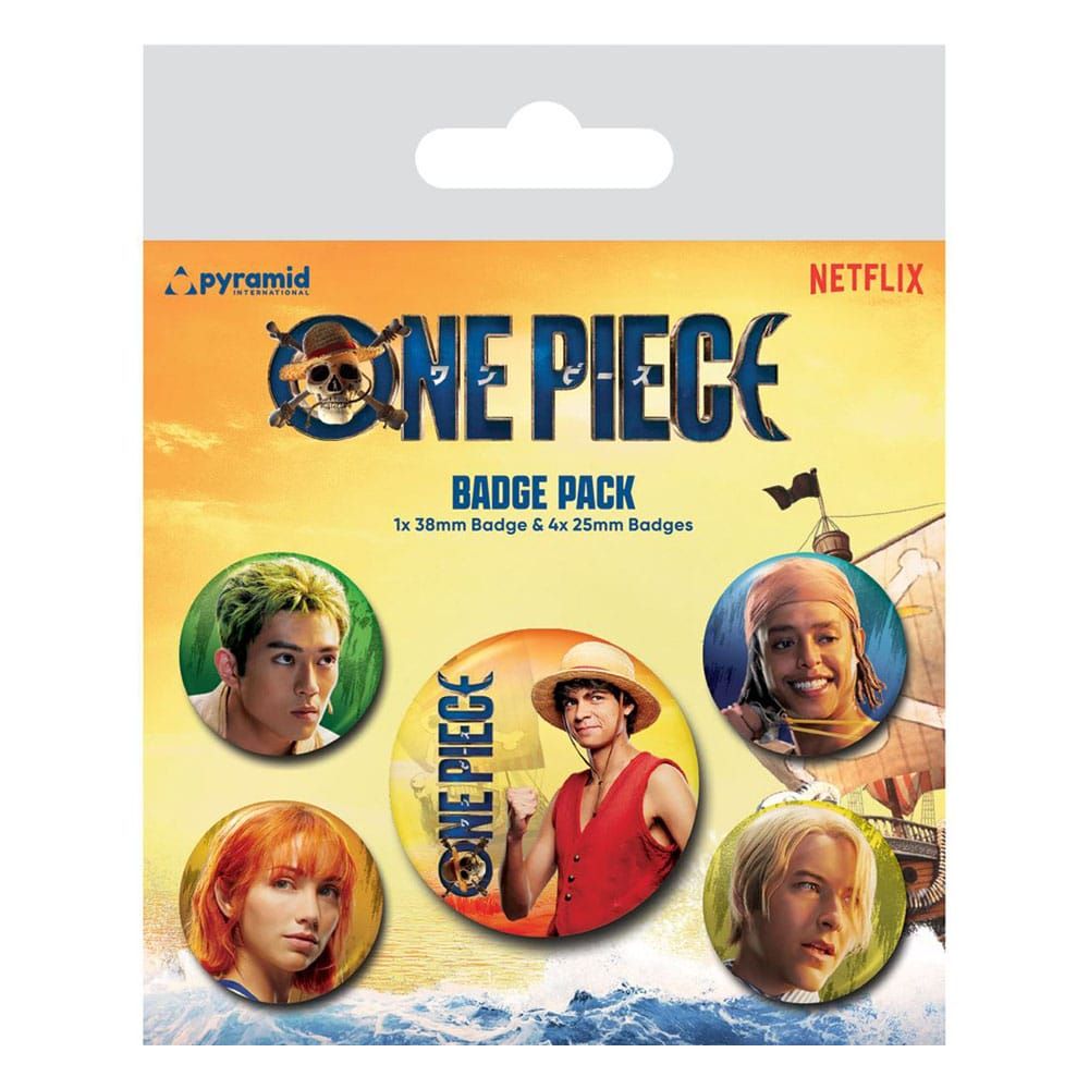 One Piece Pin-Back Buttons 5-Pack The Straw Hats Pyramid International