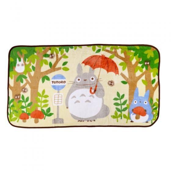 Studio Ghibli Fleece Deka My Neighbor Totoro Totoro Bus Stop 80 x 150 cm Marushin