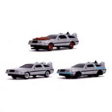Back to the Future Nano Hollywood Cars Kov. Mini Cars 4-Pack Jada Toys