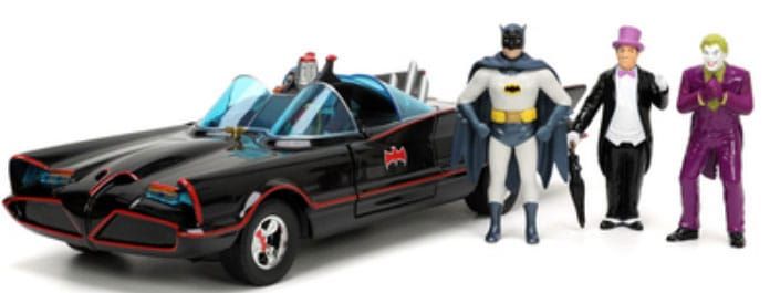 DC Comics Kov. Model 1/24 Batman 1966 Classic Batmobile Deluxe Jada Toys