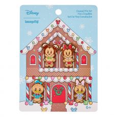 Disney by Loungefly Enamel Pins 4-Set Mickey & Friends Gingerbread 4 cm