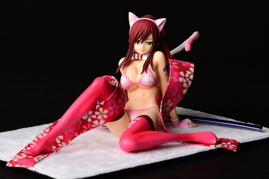 Fairy Tail Soška 1/6 Erza Scarlet - Cherry Blossom CAT Gravure_Style 13 cm Orca Toys