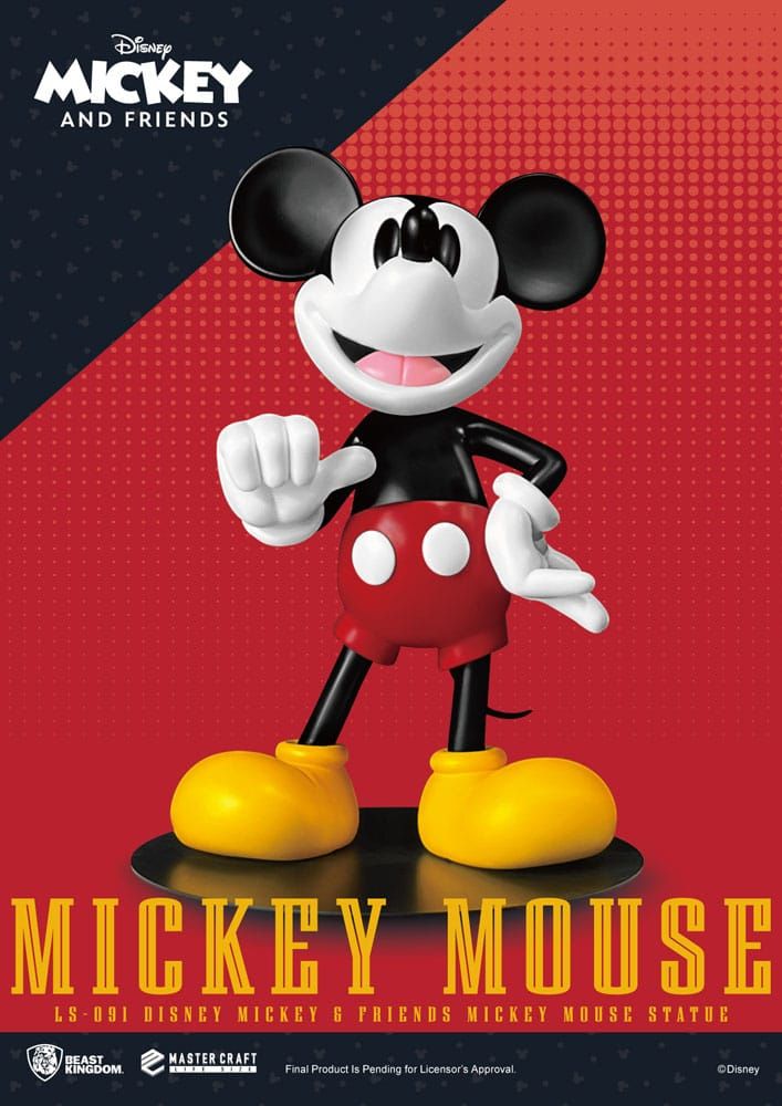 Disney Životní Velikost Soška Mickey Mouse 101 cm Beast Kingdom Toys