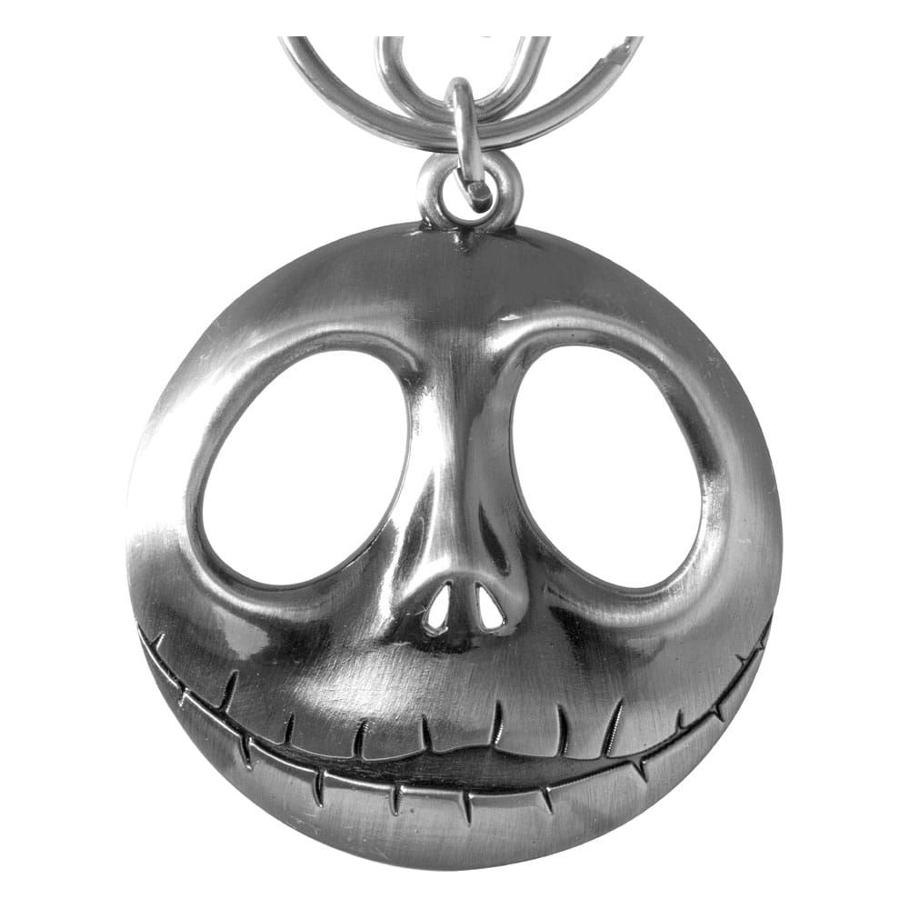 Nightmare before Christmas Metal Keychain Jack Head with Bow Monogram Int.