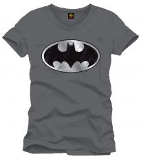Batman tričko šedé LogoS