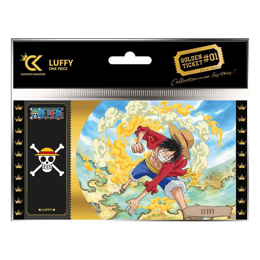 One Piece Golden Ticket Black Edition #01 Luffy Case (10) Cartoon Kingdom