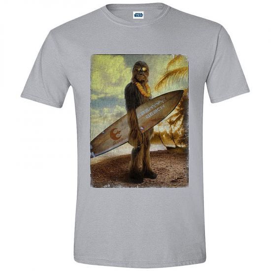 Star Wars tričko s potiskem Chewbacca on Beach velikost M HSTTS