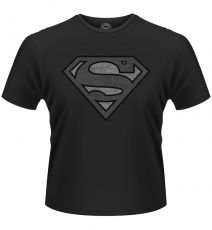 Superman tričko Vintage Silver Logo velikost S