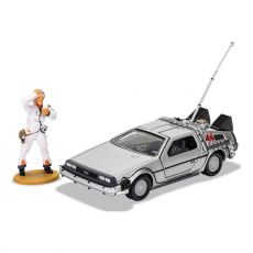 Back to the Future Kov. Model 1/36 DeLorean and Doc Brown Figure
