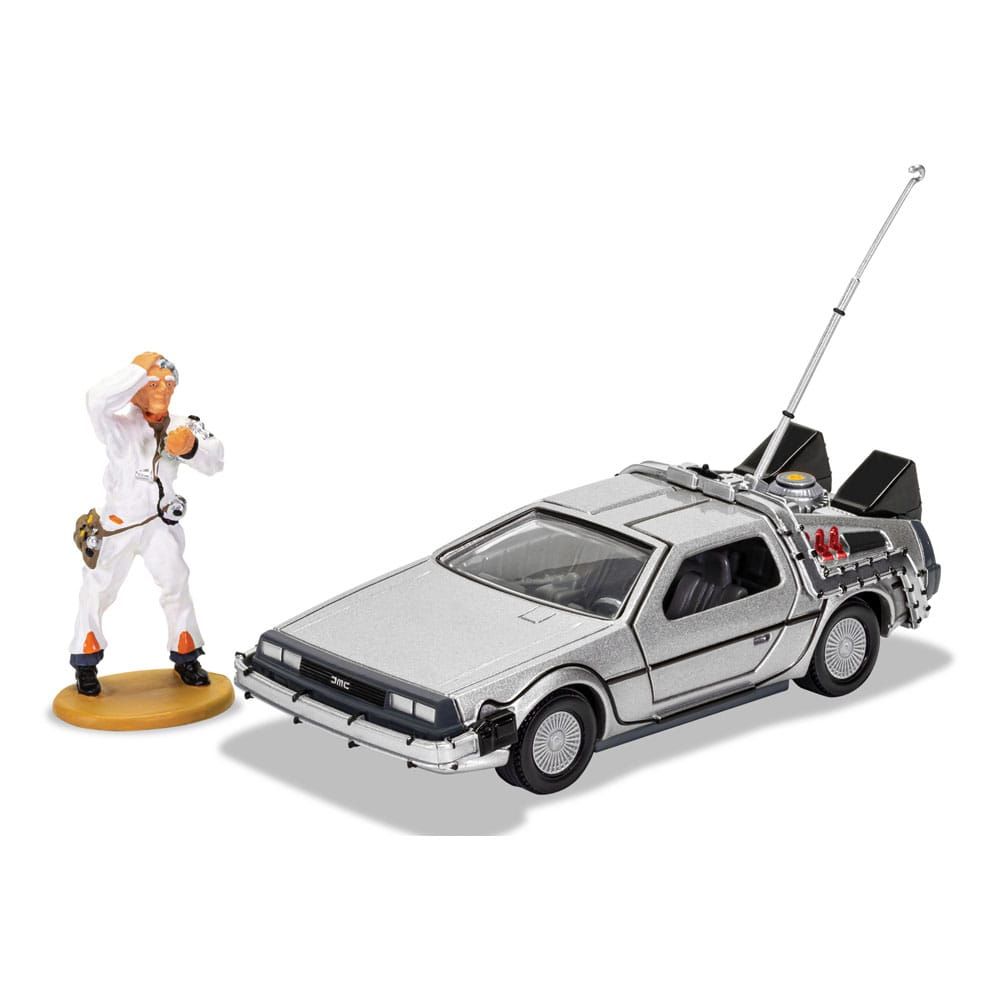 Back to the Future Kov. Model 1/36 DeLorean and Doc Brown Figure Corgi