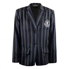 Wednesday Bunda Nevermore Academy black Striped Blazer Velikost S