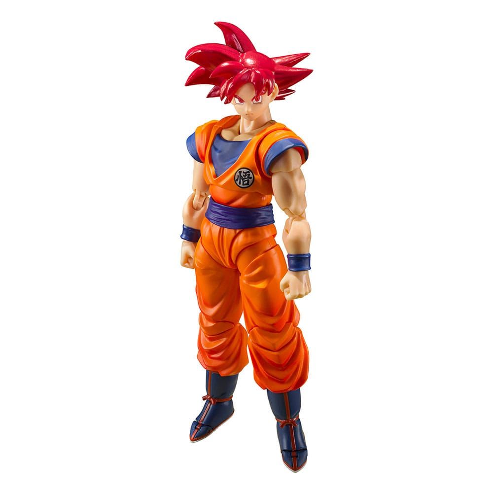 Dragon Ball Super S.H. Figuarts Akční Figure Super Saiyan God Son Goku Saiyan God of Virture 14 cm Bandai Tamashii Nations