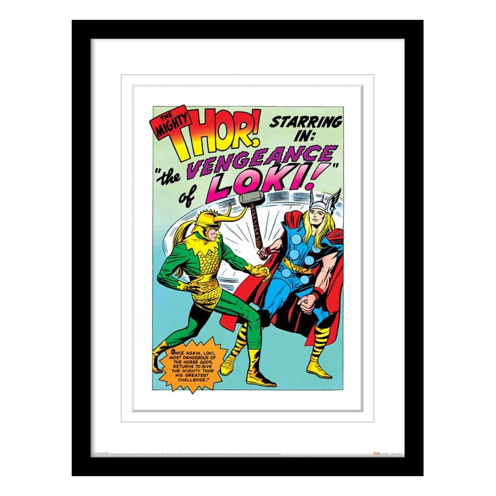 Marvel Collector Print Zarámovaný Plakát Loki Comic Pyramid International