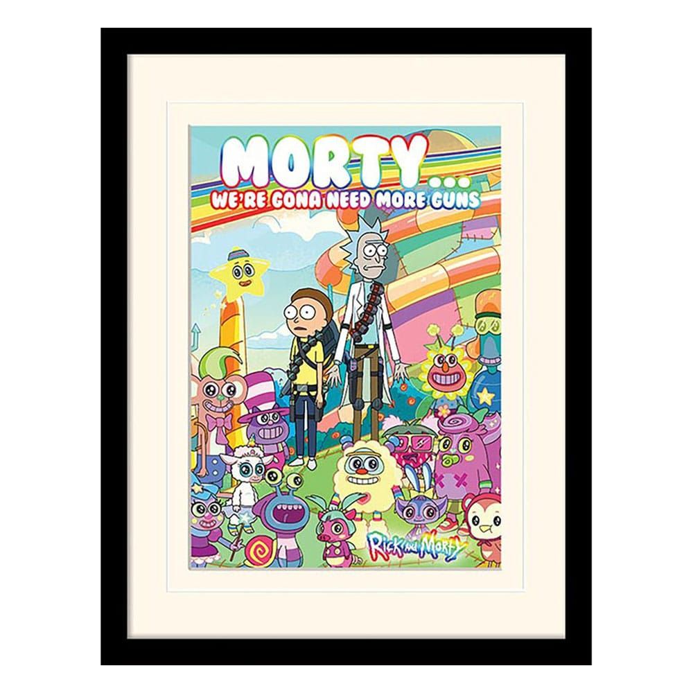 Rick and Morty Collector Print Zarámovaný Plakát Cuteness Overload (white background) Pyramid International