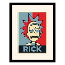Rick and Morty Collector Print Zarámovaný Plakát Rick Campaign (white background)