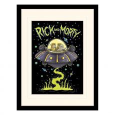 Rick and Morty Collector Print Zarámovaný Plakát Ufo (white background)