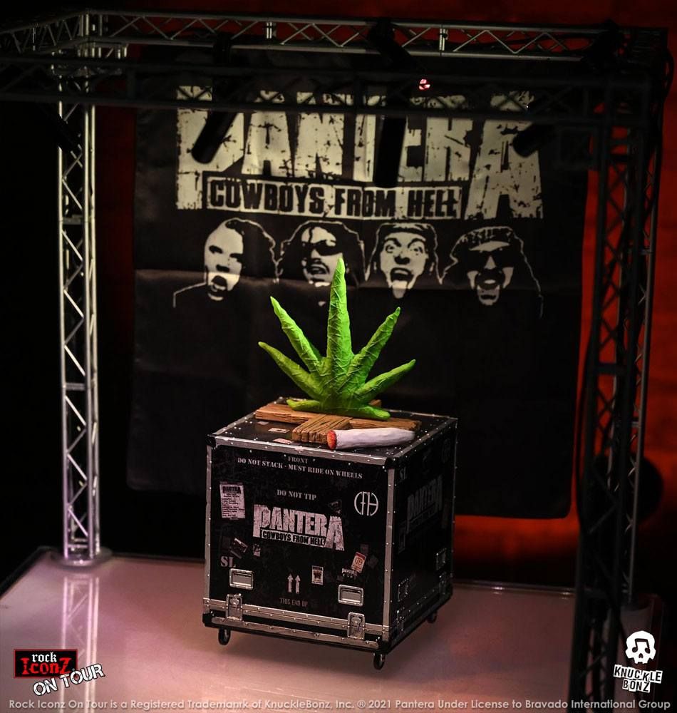Pantera Rock Ikonz Cowboys From Hell On Tour Road Case Soška + Stage Backdrop Knucklebonz