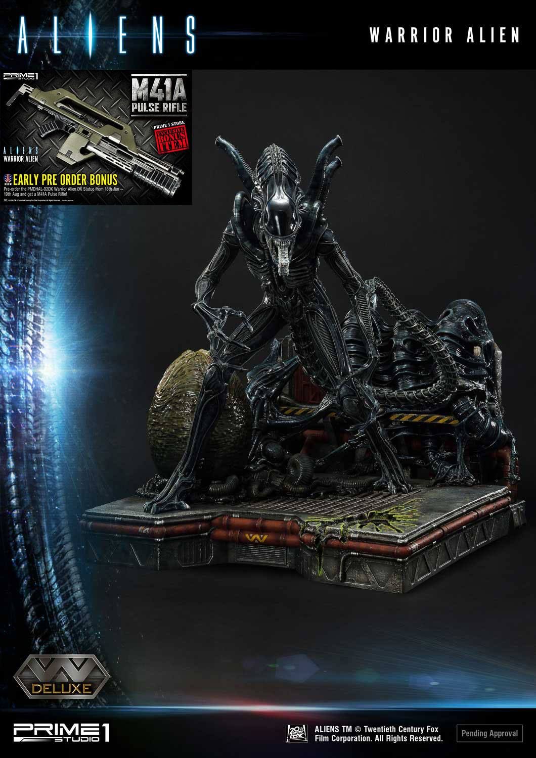 Aliens Premium Masterline Series Soška Warrior Alien Deluxe Bonus Verze 67 cm Prime 1 Studio