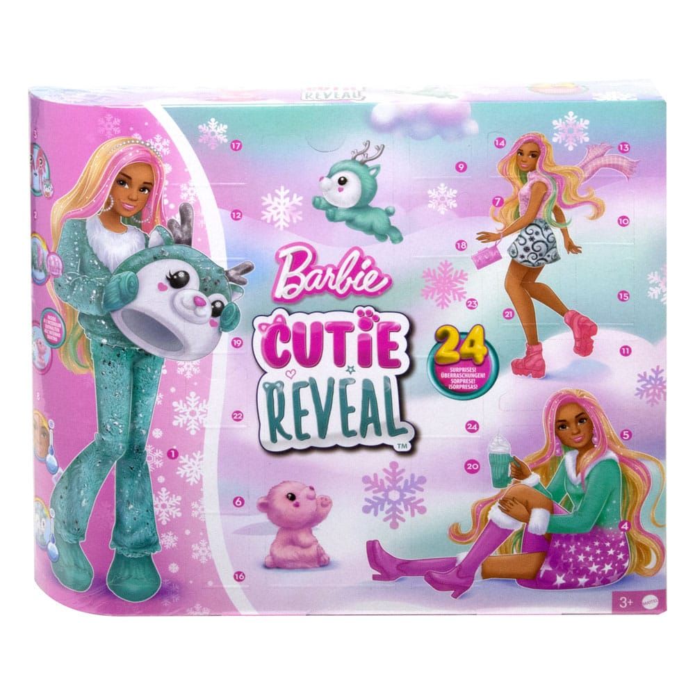 Barbie Advent Kalendář with Doll Cutie Reveal Mattel