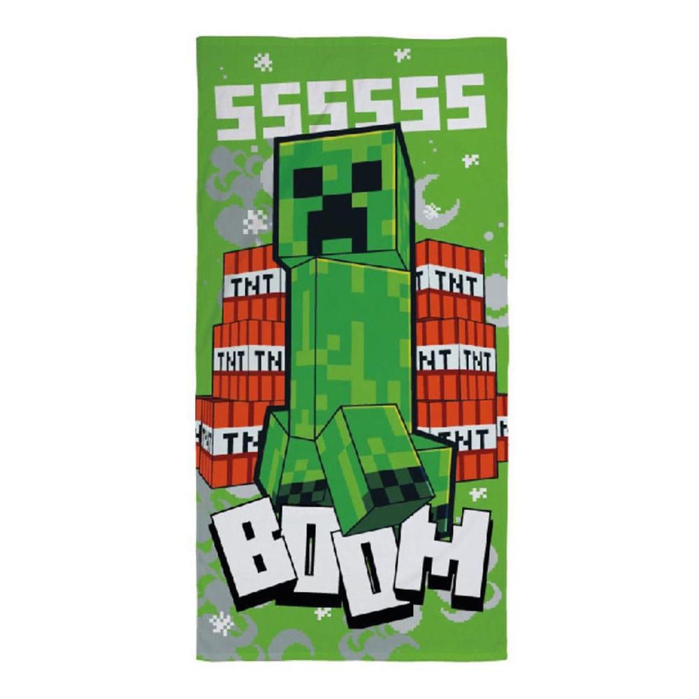 Minecraft Ručník Creeper Boom 70 x 140 cm Cerdá