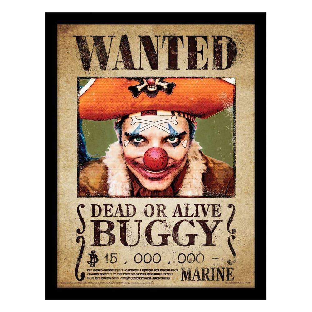 One Piece Collector Print Zarámovaný Plakát Buggy Wanted Pyramid International