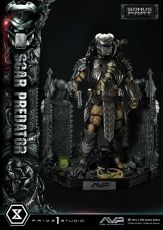 The Alien vs. Predator Museum Masterline Series Soška 1/3 Scar Predator Deluxe Bonus Verze 93 cm