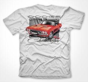 Pánské tričko s potiskem Dodge Challenger Licenced