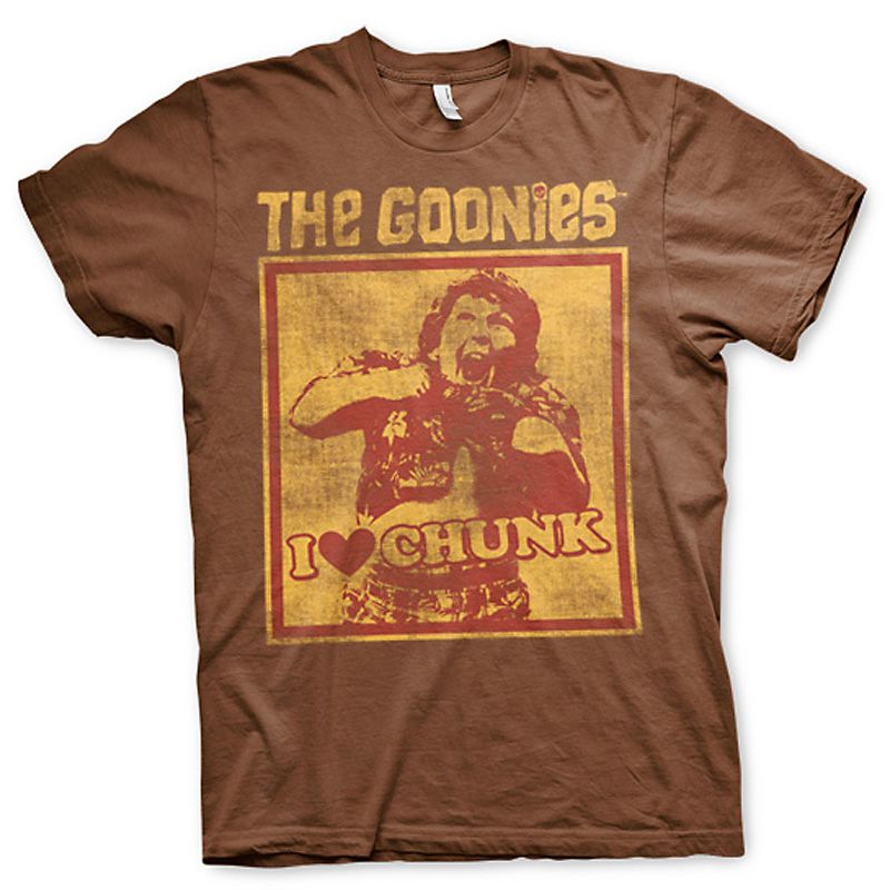 The Goonies pánské tričko s potiskem I Love Chunk Licenced