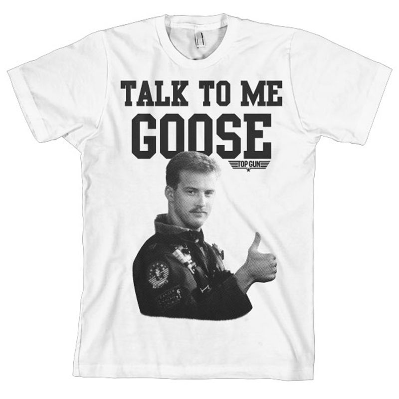 Top Gun pánské tričko s potiskem Talk To Me Goose Licenced