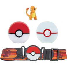 Pokémon Clip'n'Go Poké Ball Belt Set Poké Ball, Luxury Ball & Charmander Jazwares