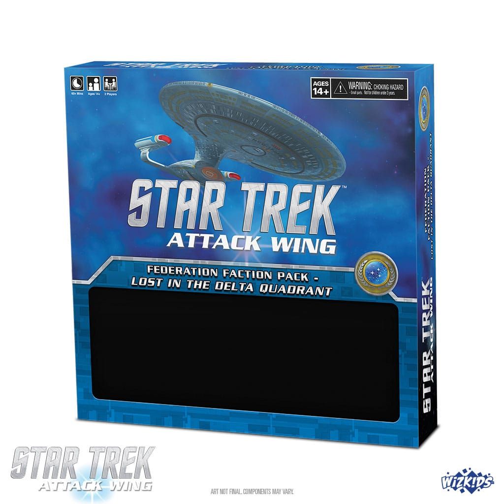 Star Trek Miniatures Game Expansion Attack Wing:Federation Faction Pack - Lost in the Delta Quadrant Anglická Verze Wizkids