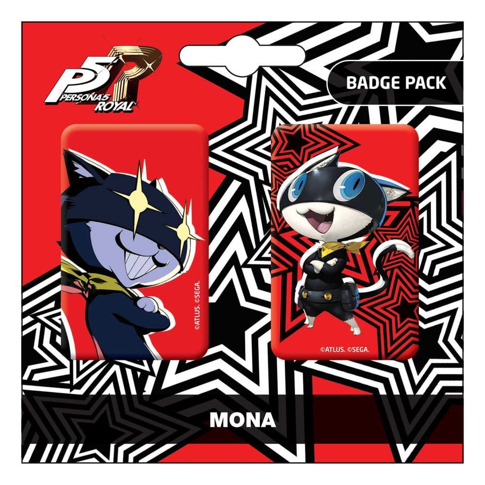 Persona 5 Royal Pin Placky 2-Pack Mona / Morgana POPbuddies