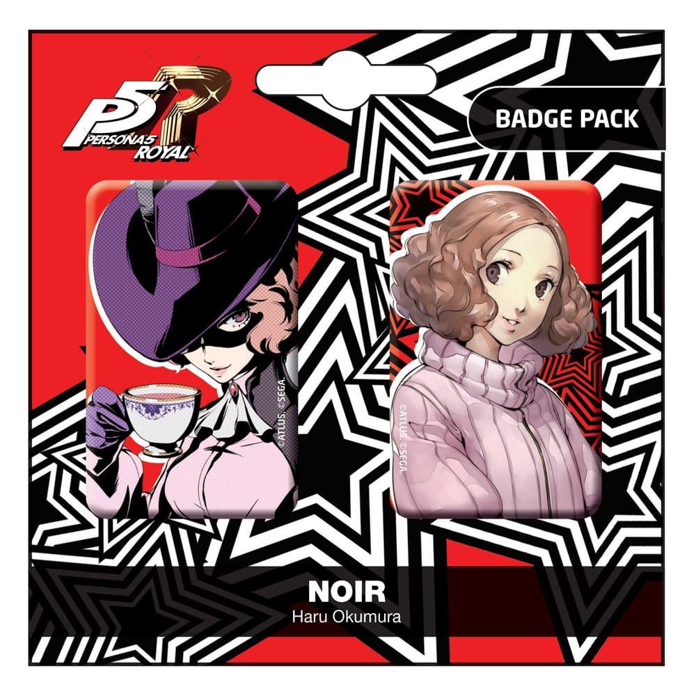 Persona 5 Royal Pin Placky 2-Pack Noir / Haru Okumura POPbuddies