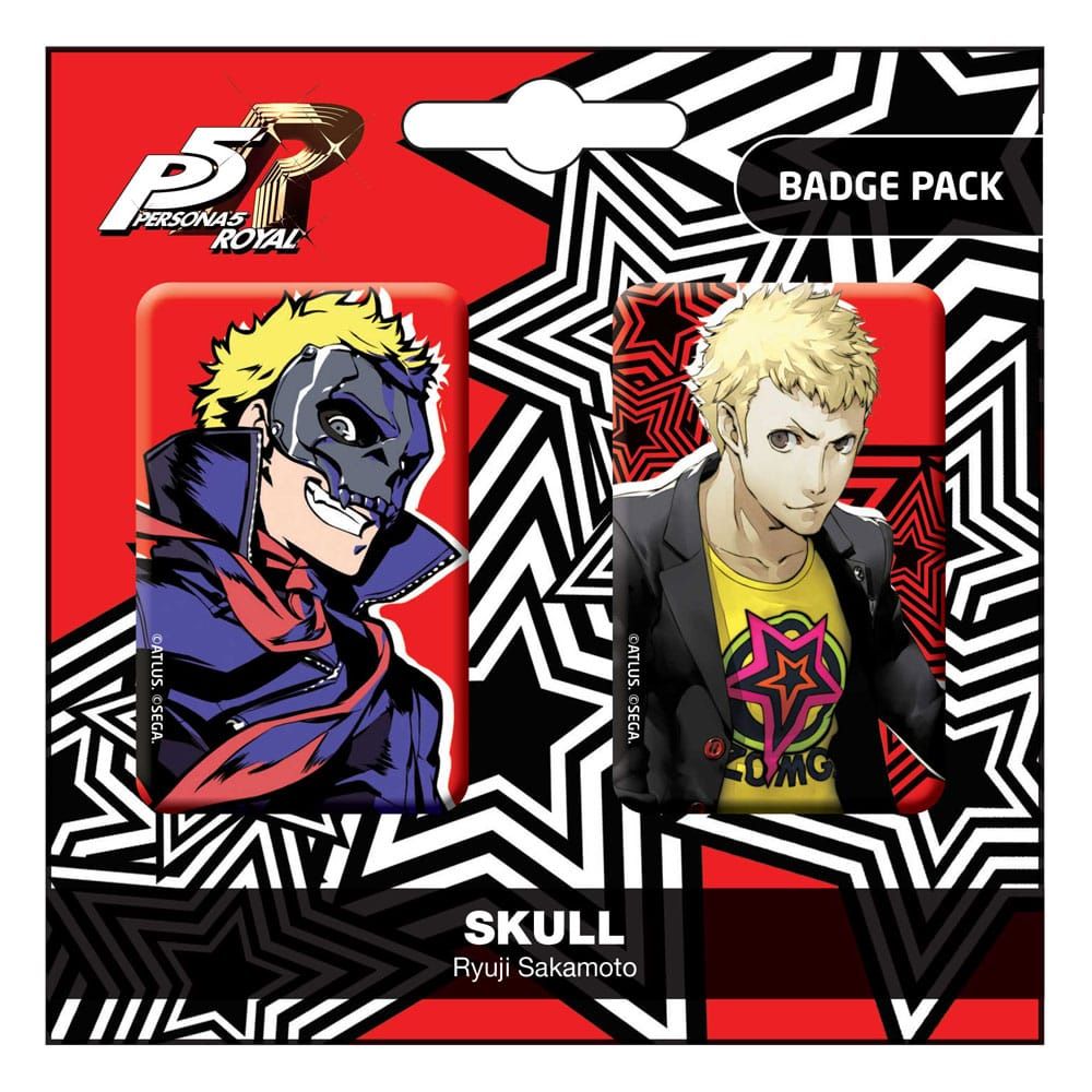 Persona 5 Royal Pin Placky 2-Pack Skull / Ryui Sakamoto POPbuddies