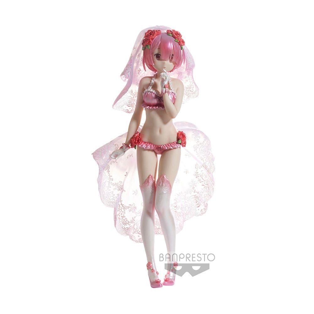 Re:Zero Starting Life In Another World Chronicle Exq Figure Academy PVC Soška Ram Special Color Ver. 22 cm Banpresto