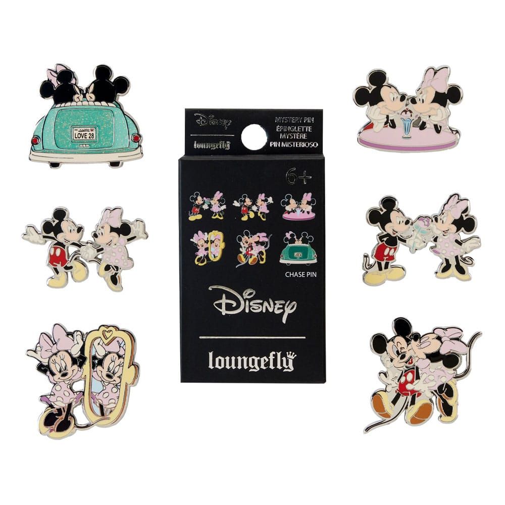Disney Enamel Pins Mickey & Minnie Date Night Blind Box Sada (12) Loungefly