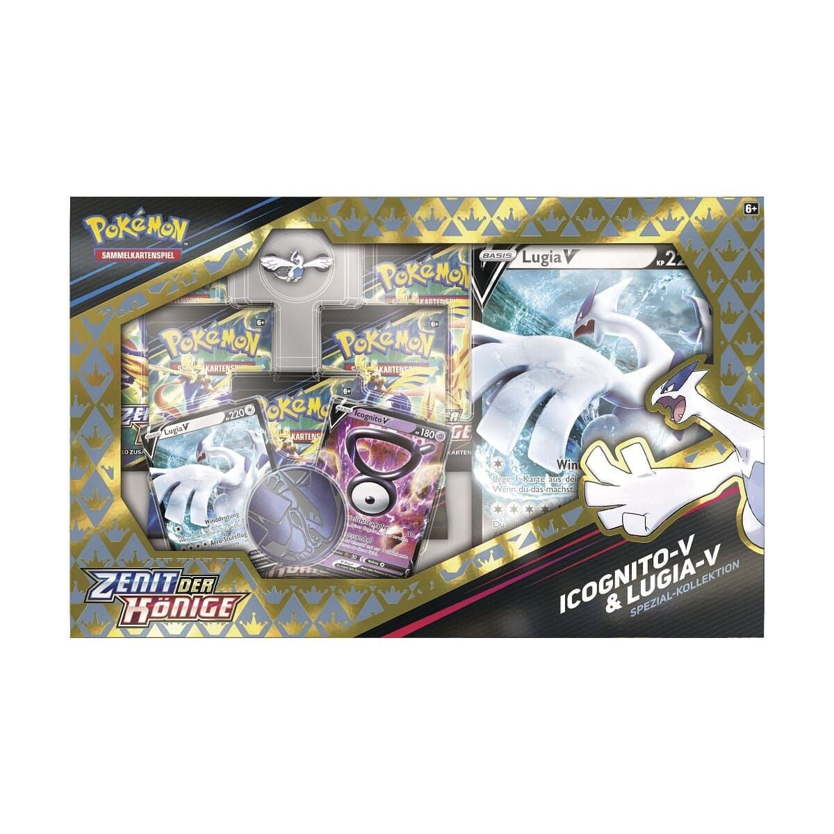 Pokémon TCG Zenit der Könige Icognito-V & Lugia Special Kolekce Německá Verze Pokémon Company International