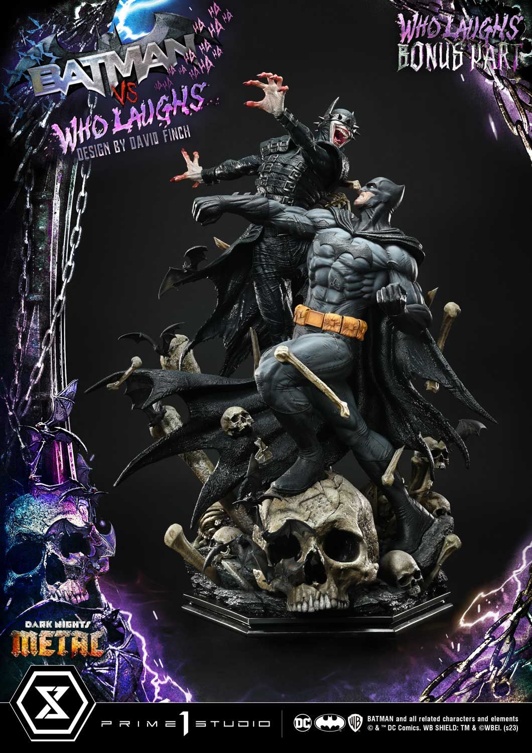 Dark Nights: Metal Ultimate Premium Masterline Series Soška 1/4 Batman VS Batman Who Laughs Deluxe Bonus Verze 67 cm Prime 1 Studio